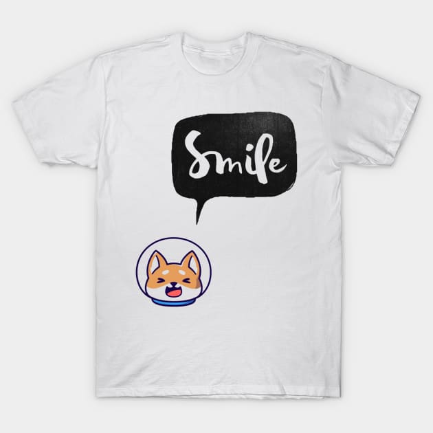 Shiba inu motivate smile T-Shirt by pacific8888